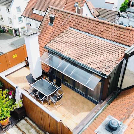 Amao-Green I 90Qm I Penthouse Maisonette Mit Rooftop I City Center I King-Size Betten Lahr  Luaran gambar