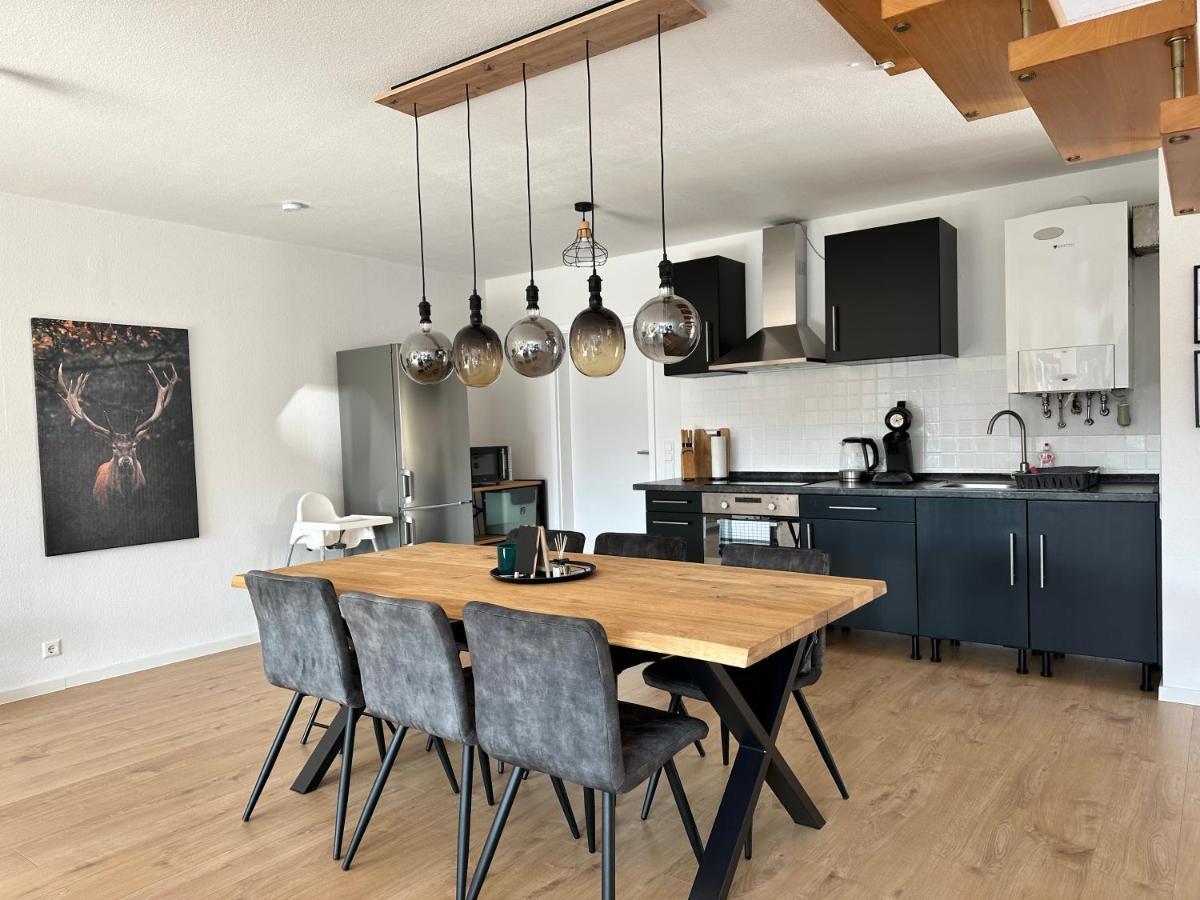 Amao-Green I 90Qm I Penthouse Maisonette Mit Rooftop I City Center I King-Size Betten Lahr  Luaran gambar