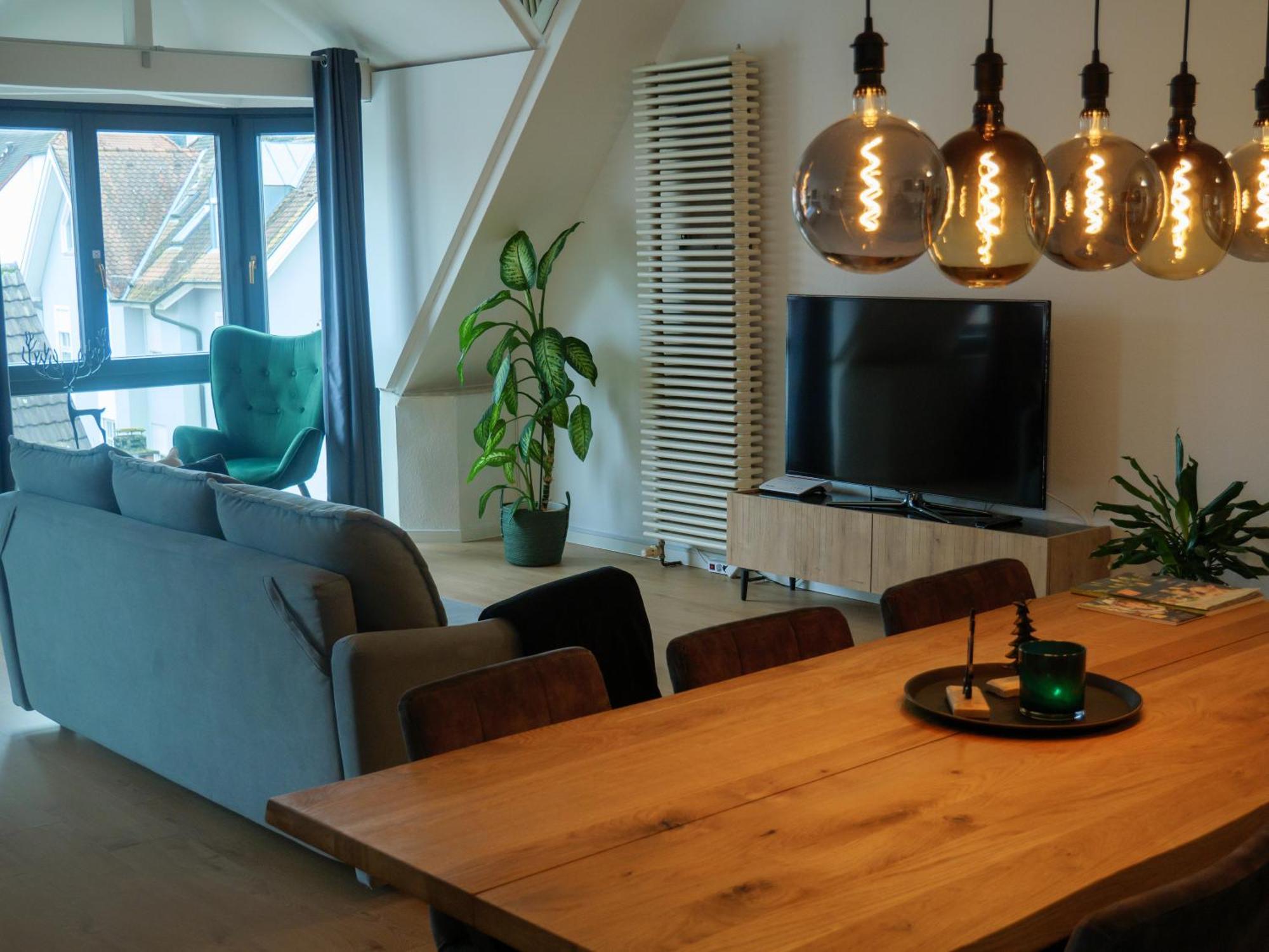 Amao-Green I 90Qm I Penthouse Maisonette Mit Rooftop I City Center I King-Size Betten Lahr  Luaran gambar