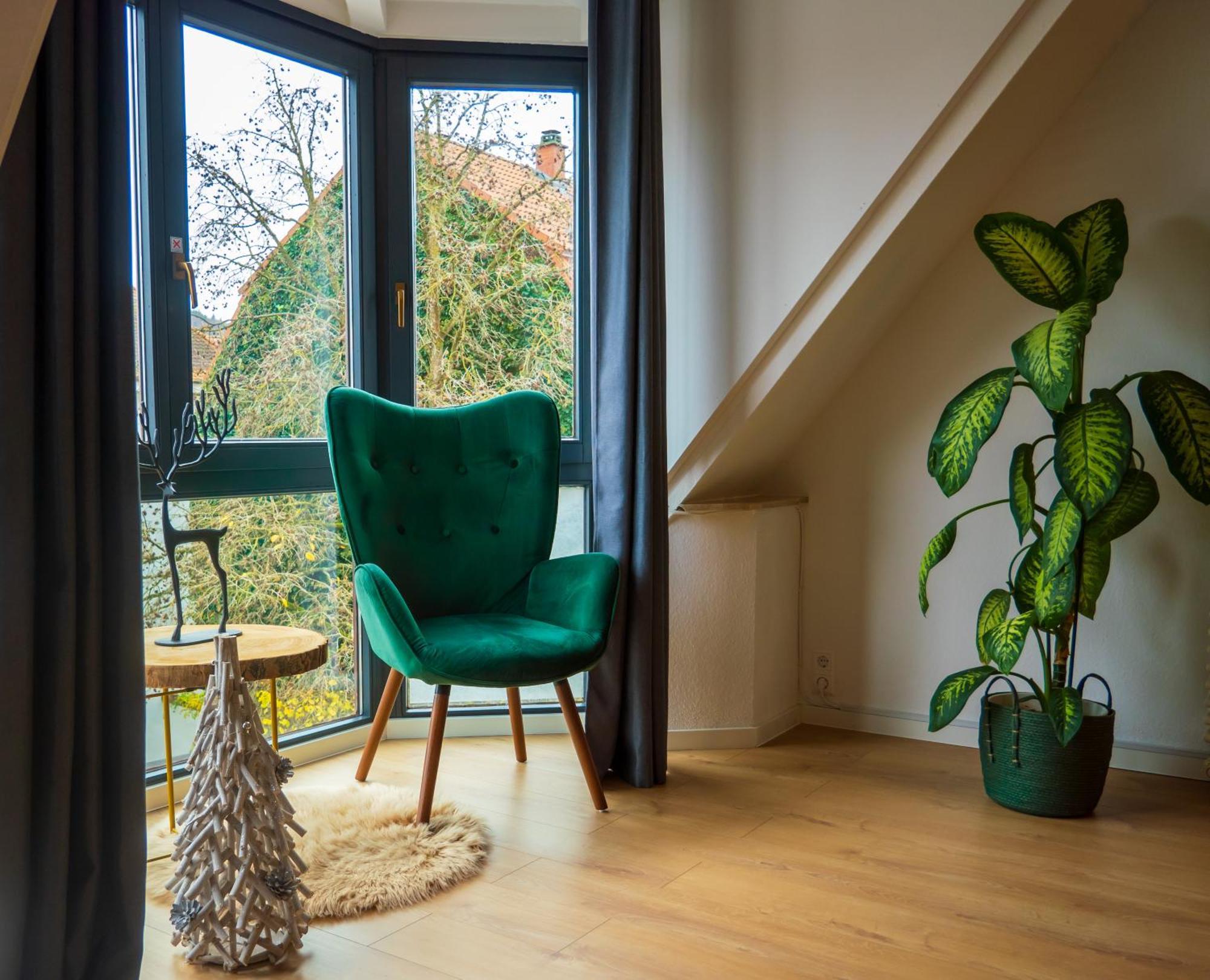 Amao-Green I 90Qm I Penthouse Maisonette Mit Rooftop I City Center I King-Size Betten Lahr  Luaran gambar