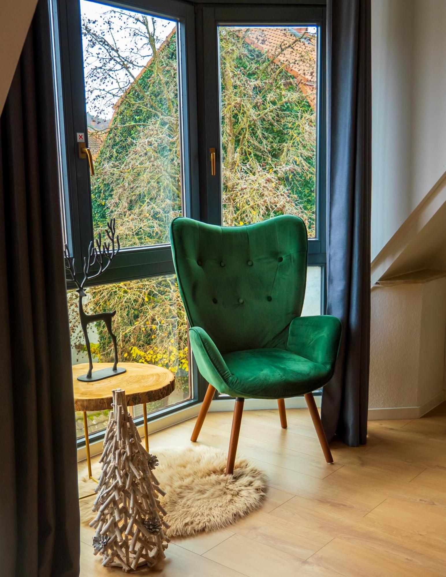Amao-Green I 90Qm I Penthouse Maisonette Mit Rooftop I City Center I King-Size Betten Lahr  Luaran gambar