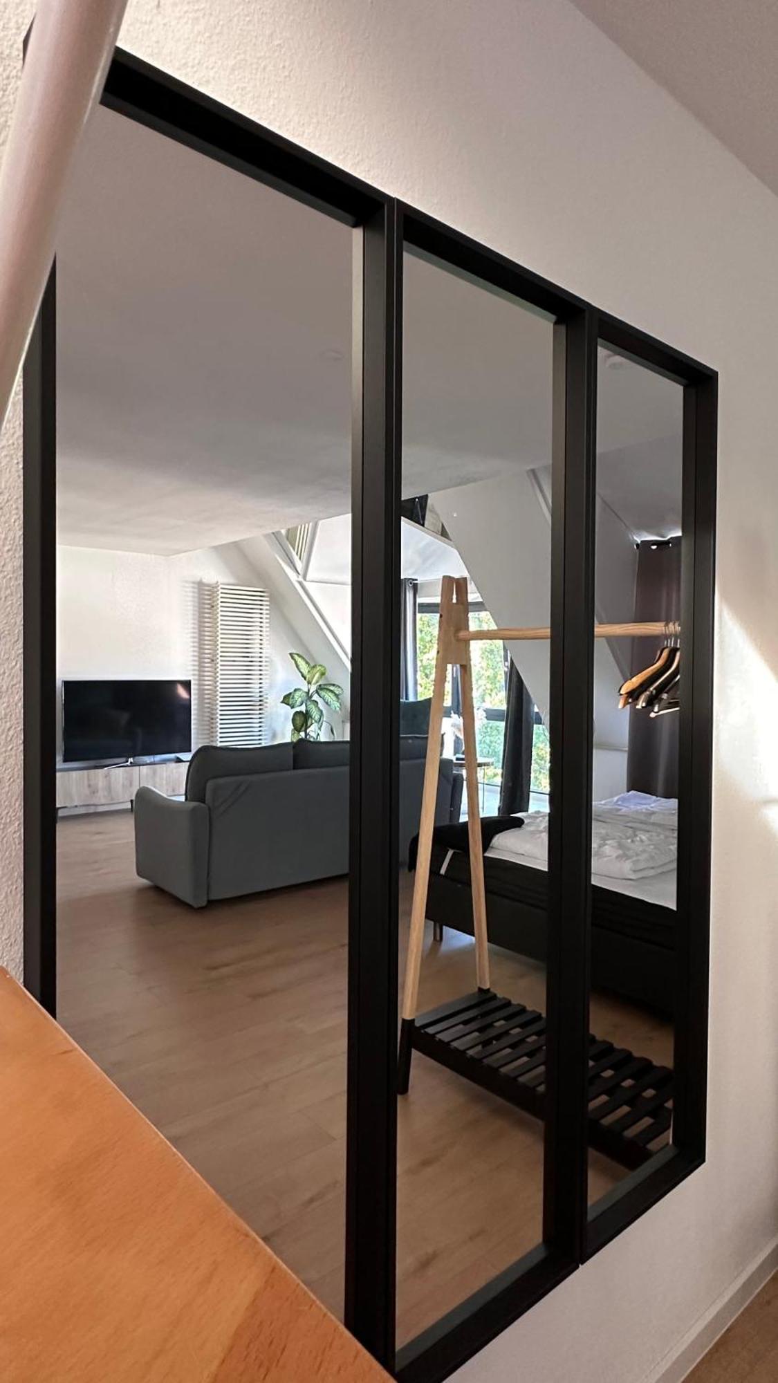 Amao-Green I 90Qm I Penthouse Maisonette Mit Rooftop I City Center I King-Size Betten Lahr  Luaran gambar