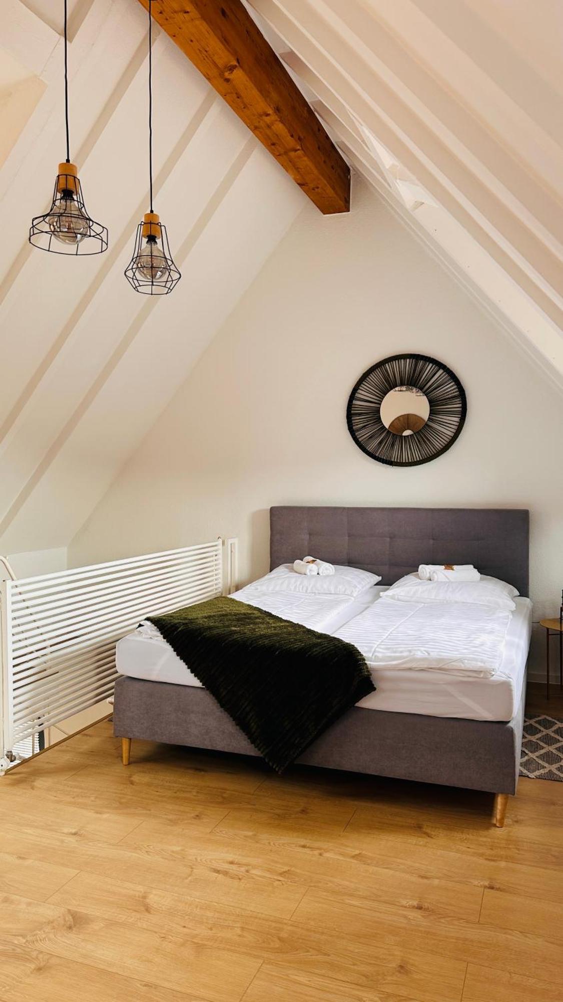 Amao-Green I 90Qm I Penthouse Maisonette Mit Rooftop I City Center I King-Size Betten Lahr  Luaran gambar