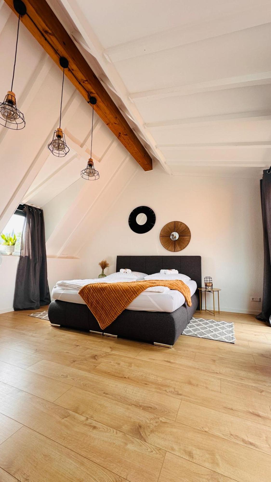 Amao-Green I 90Qm I Penthouse Maisonette Mit Rooftop I City Center I King-Size Betten Lahr  Luaran gambar